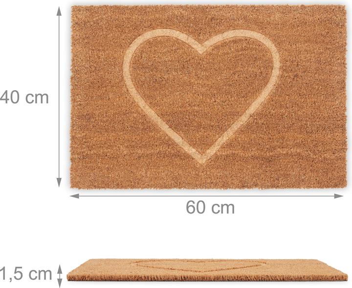 Immagine prodotto Relaxdays zerbino-cuori (40 x 60 cm)