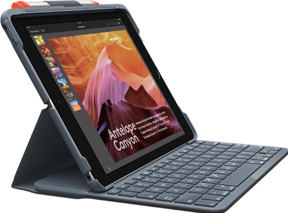 Produktbild Logitech Slim Folio (IT, iPad 2021 (9. Gen), iPad 2019 (7. Gen), iPad 2020 (8. Gen))