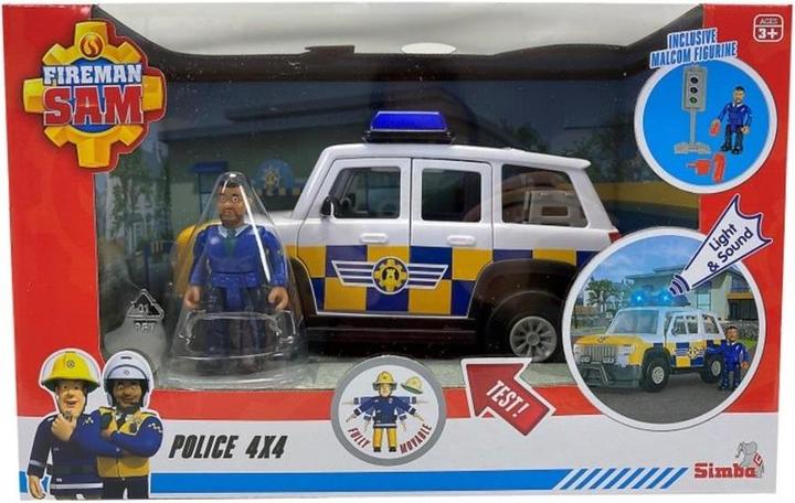 Produktbild Simba Feuerwehrmann Sam Polizeijeep mit Figur