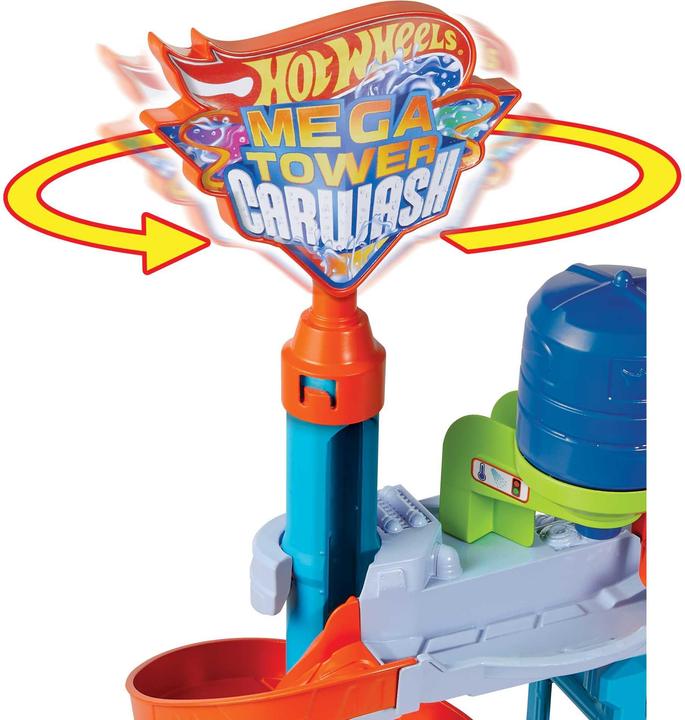 Produktbild Hot Wheels City Mega Turm Autowaschanlage