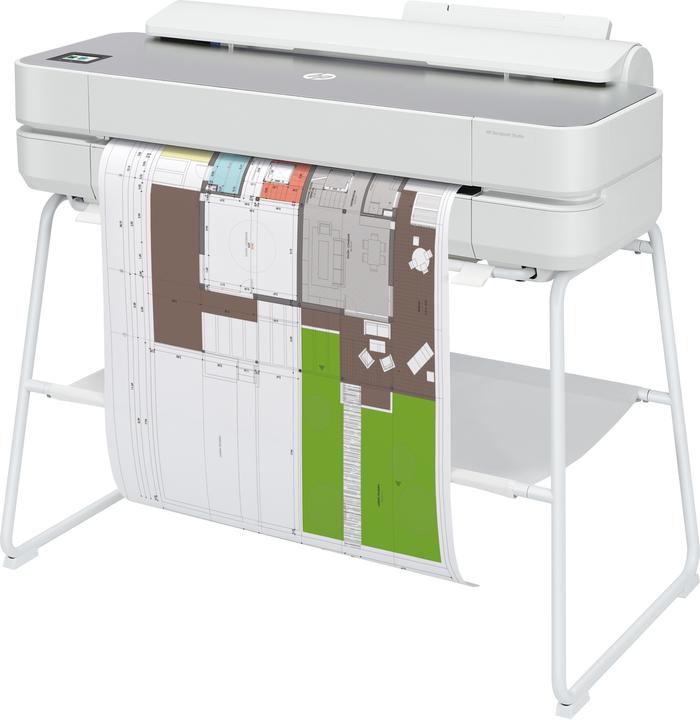 Produktbild HP Grossformatdrucker DesignJet Studio Steel 24" (Tintenpatrone, Schwarz-Weiss)