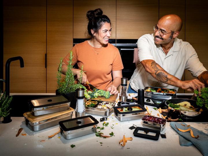 Immagine prodotto Rösle Snack-Behälter-Set Flexx 2Go eckig inox 0.25 l (0.25 l)