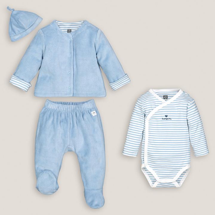 La Redoute Collections 4-teiliges Set für Neugeborene