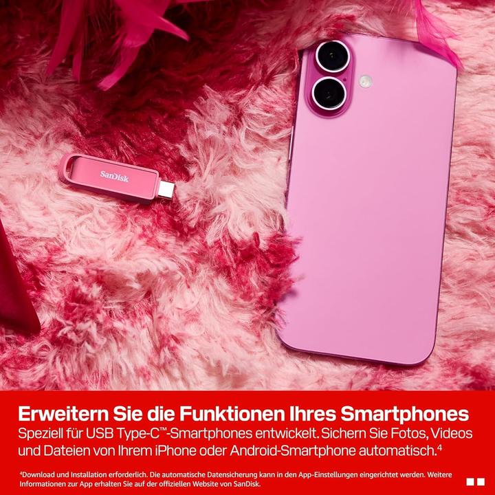 Immagine prodotto SANDISK Phone Drive USB-C Seastar Pink 512GB (512 GB, USB-C)