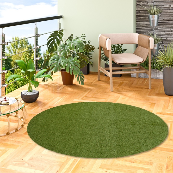Actual product image Snapstyle Luxury artificial grass lawn carpet Wembley Round (200 x 200 cm)