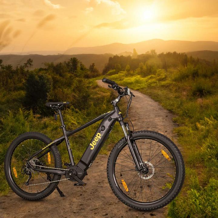 Produktbild Jeep Mountain E-Bike MHM 7010, 27,5", Shimano 9-Gang Kettenschaltung, black (48 cm)