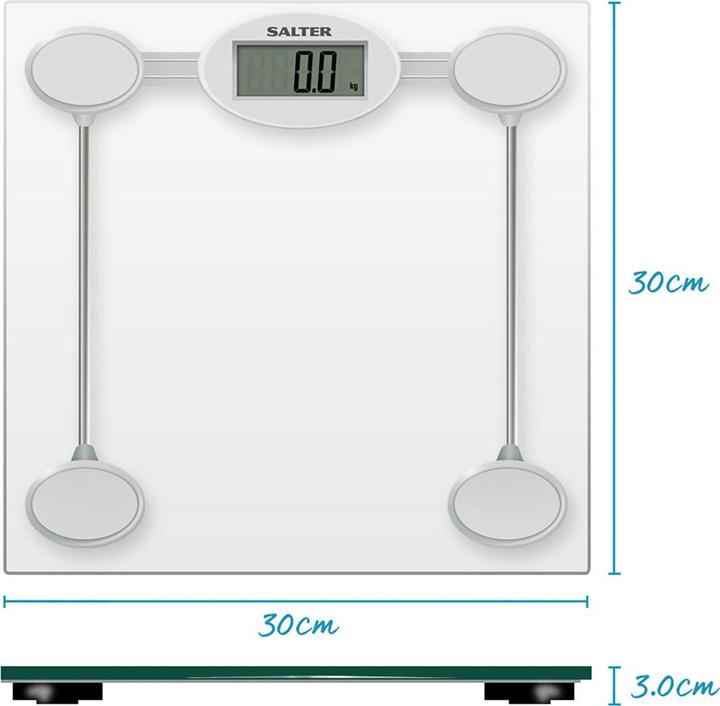 Produktbild Salter 9018S SV3RCFEU16 Glass Electronic Bathroom Scale (180 kg)