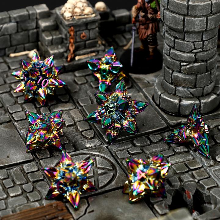 Produktbild Glass Staff Chaotic Bane Metal RPG Dice Set