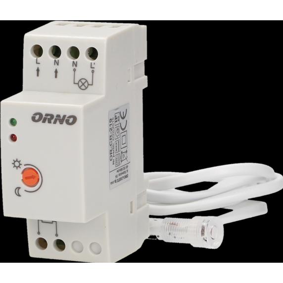 Orno, Multi-Tool, Czujnik zmierzchowy na szynę DIN z hermetyczną zewnętrzną sondą, IP65, 3000W
