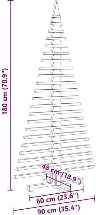 Actual product image vidaXL Weihnachtsbaum zum Schmücken (180 cm)
