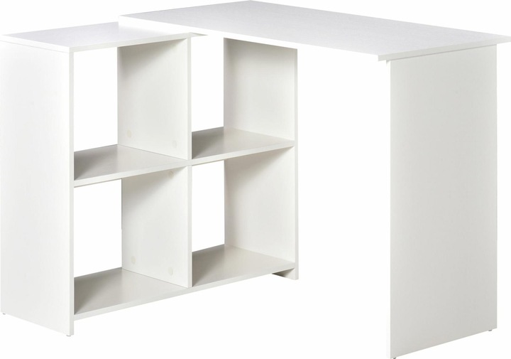 Actual product image Homcom Corner Desk Desk with Shelf (100 x 90 x 75 cm)