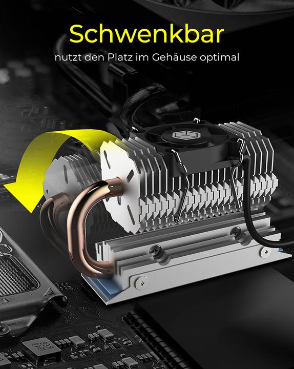 Actual product image Icy Box Kühlkörper IcyBox SSD M.2 schwengbar
