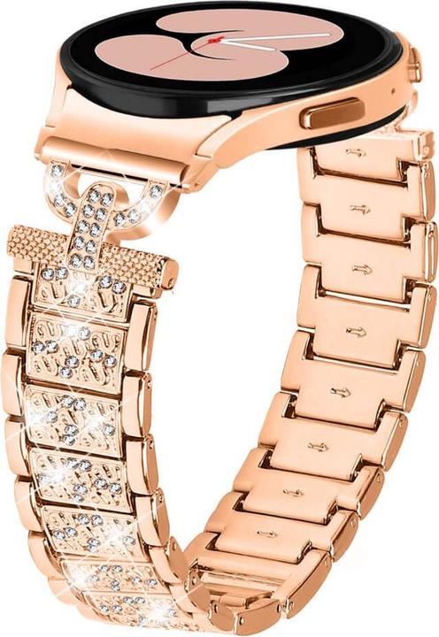 Produktbild Cover-Discount Edelstahl Armband mit Strass 20mm roségold (20 mm, Edelstahl)