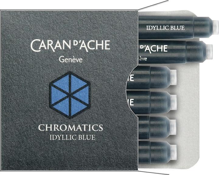 Caran d'Ache Chromatics Tintenpatronen (cartucce d'inchiostro, Blu)