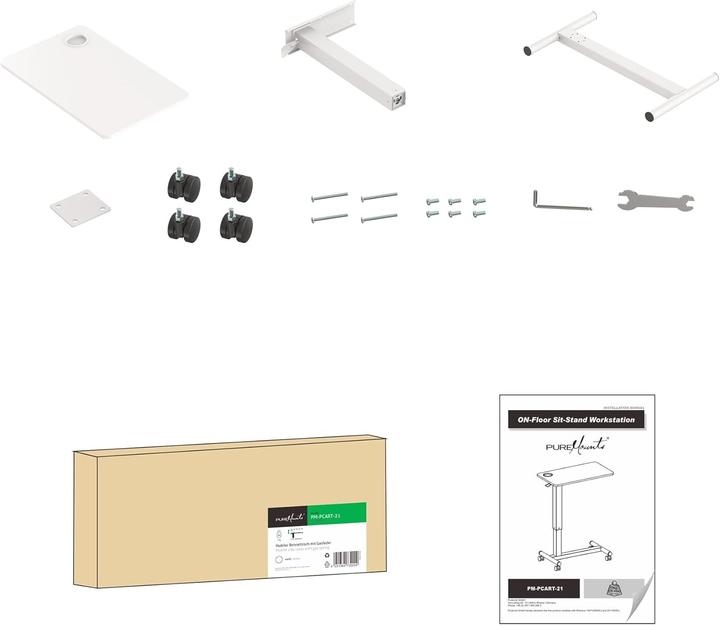 Immagine prodotto Purelink PureMounts® Tavolino mobile, bianco