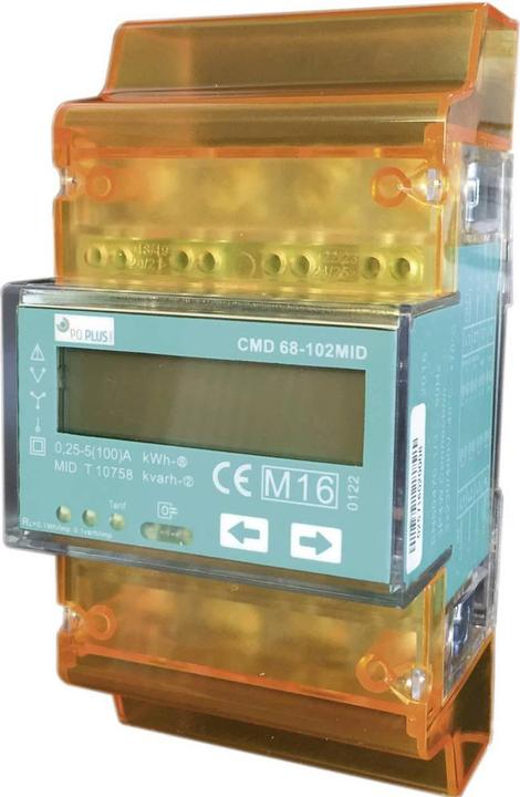 Image du produit PQ Plus CMD 68-101 MID Compteur triphasé numérique 100A Conforme MID : Oui 1p.