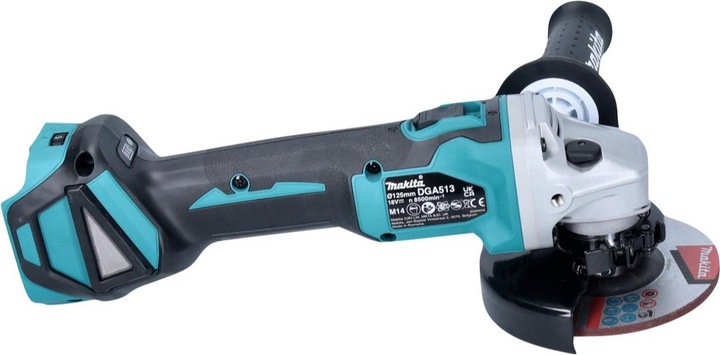Produktbild Makita DGA 513 RF1 Akku Winkelschleifer 18 V 125 mm Brushless + 1x Akku 3,0 Ah + Ladegerät (125 mm)