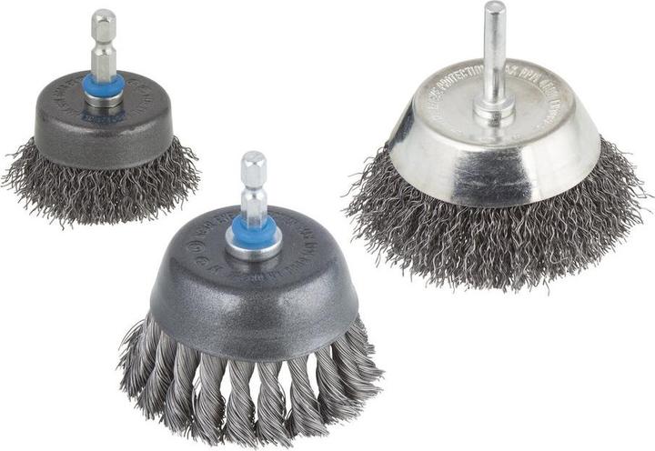 Actual product image wolfcraft wolfcraft 1 steel wire cup brush S=6mm ø75mm