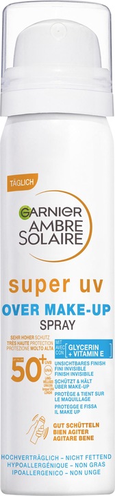 Garnier Ambre Solaire Super UV Over Make-Up Spray LSF50 75 ml (Sonnenspray, SPF 50, 75 ml)