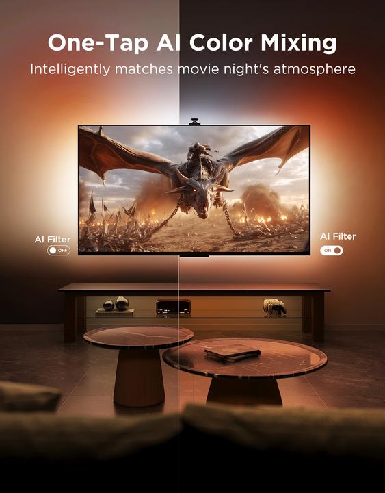 Produktbild Govee TV Cam Backlight 3 Pro (RGBW, 500 cm, Indoor)