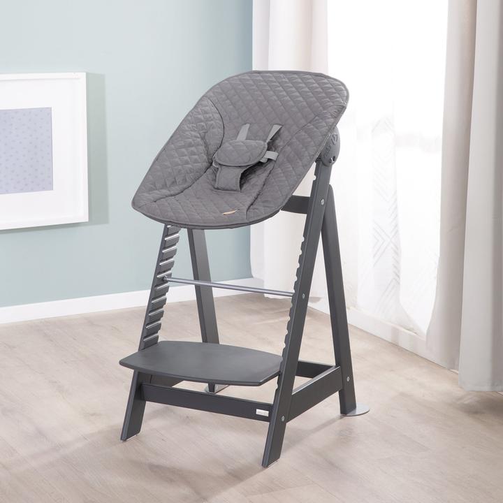 Produktbild Roba Treppenhochstuhl Set 2in1 Born Up Anthrazit (Hochstuhl)