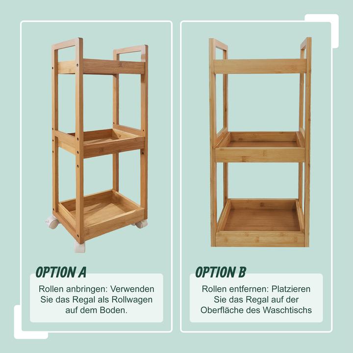 Produktbild Relaxdays Rollwagen (80 x 30 x 20 cm)