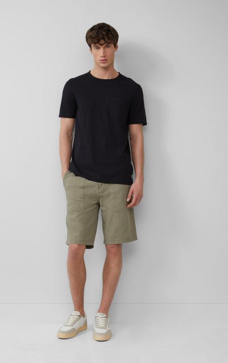 Produktbild S.Oliver T-Shirt Flammgarn-T-Shirt mit Brusttasche und offenen Kanten (XXL)