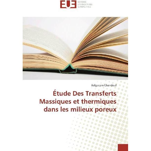 Étude Des Transferts Massiques et thermiques dans les milieux poreux, Fachbücher von Belgacem Chandoul