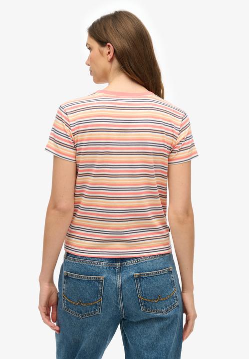 Image du produit Superdry T-shirt ajusté à rayures Essential Logo (XL)