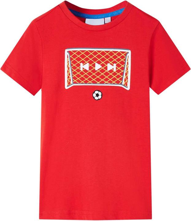 Produktbild VidaXL Kinder-T-Shirt Rot 128,Material: 100 % Baumwolle,Farbe (128)