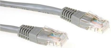 Produktbild Grey 15 meter U/UTP CAT6 patch cable with RJ45 connectors. Cat6 u/utp grey 15.00m (U/UTP, CAT6, 15 m)