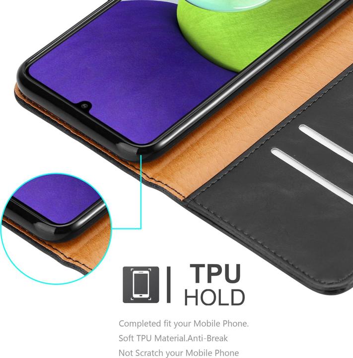 Actual product image Cadorabo Luxury Book Cover (Samsung Galaxy A22, Samsung Galaxy A32, Samsung Galaxy M22)