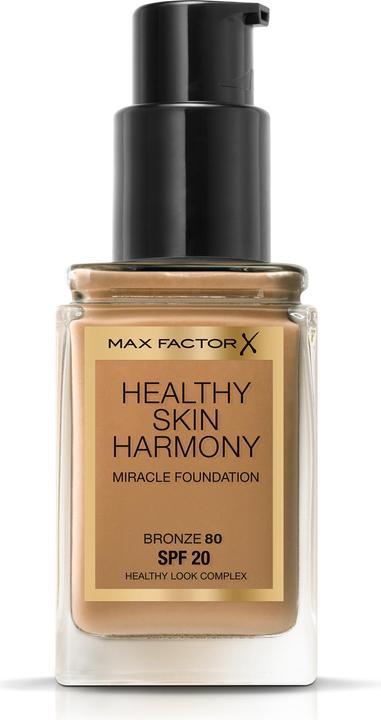 Actual product image Max Factor Healthy Skin Harmony 30 ml Pump Bottle Cream 80 Bronze (80 Bronze)
