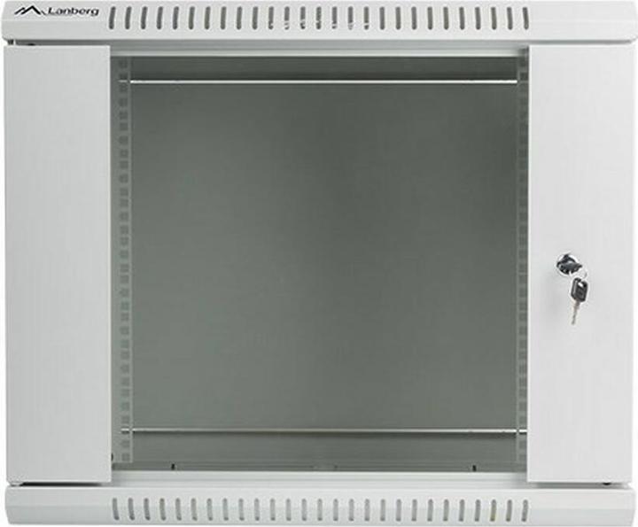 Produktbild Lanberg Wand- Rack 19 " 9U 600x600mm grau (9 HE, 19 Zoll Rack)