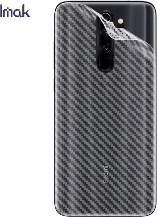 Actual product image Imak Xiaomi Redmi Note 8 Pro - PVC Back Protective Film Carbon Look (1 Piece, Xiaomi Redmi Note 8 Pro)