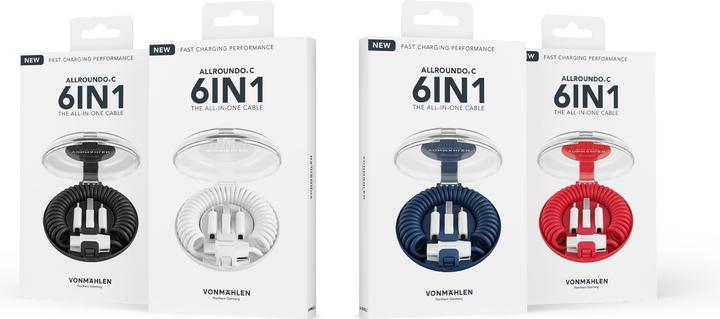 Actual product image Vonmählen All-in-One Charging Cable Allroundo C (0.75 m, USB 2.0, 12 W)