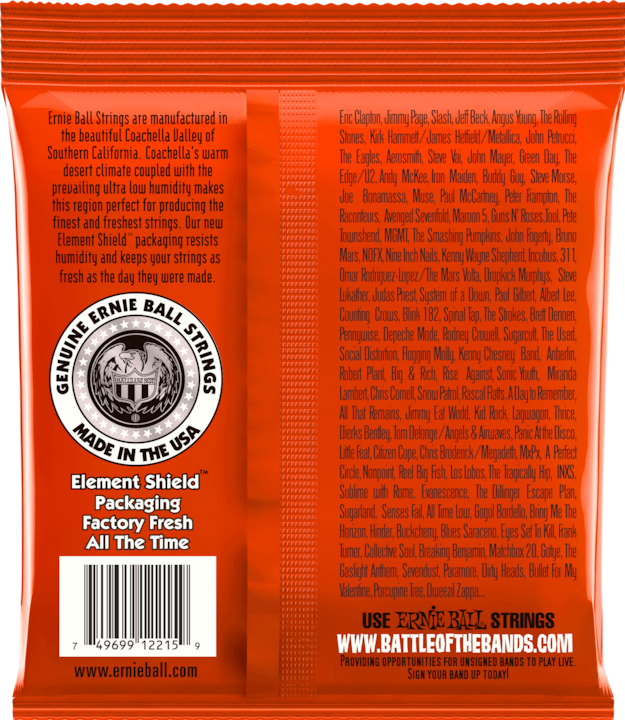 Image du produit Ernie Ball Maigrichon en haut, lourd en bas, Slinky (6 x, Guitare électrique, 0.05")