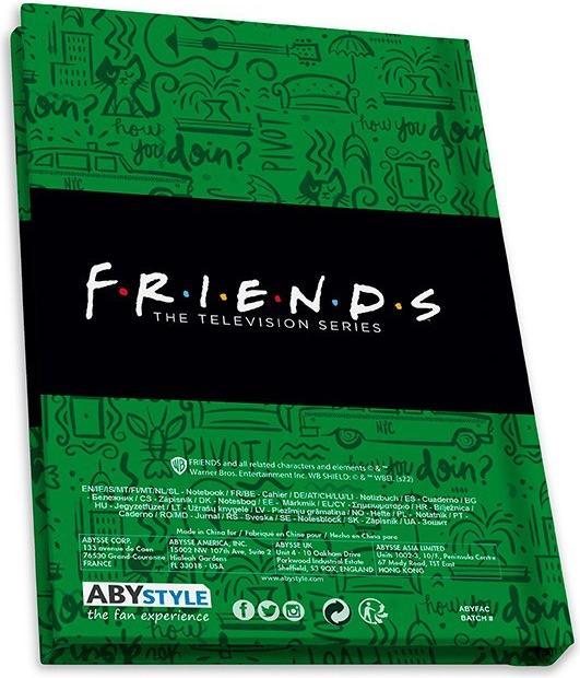 Actual product image ABYstyle Friends GiftSet Bicchiere/Badge/Notebook Central Perk