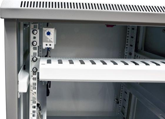 Actual product image Triton 19 cabinet 42U W600 / D600mm *light grey* SNB series glass door (42 RU, 19 inch rack)