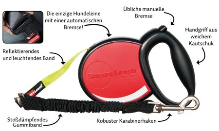 Immagine prodotto Smart Leash Il guinzaglio sicuro per cani (Cane, Sport cane)