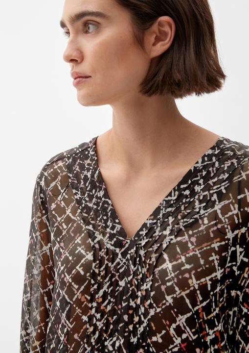 Produktbild s.Oliver Bluse Chiffonbluse aus Viskose (38)