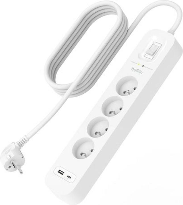 Produktbild Belkin Surge Protection with USB C 4 Outlet (4x, CEE 7/3)