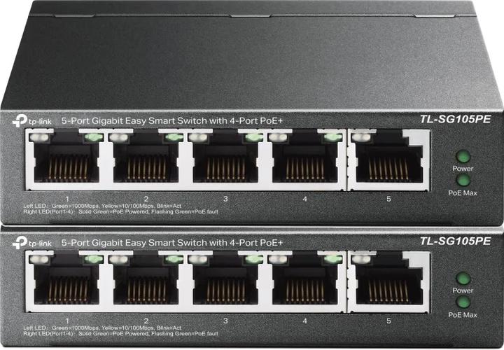 Actual product image TP-Link TL-SG105PE Duo Pack (5 ports)