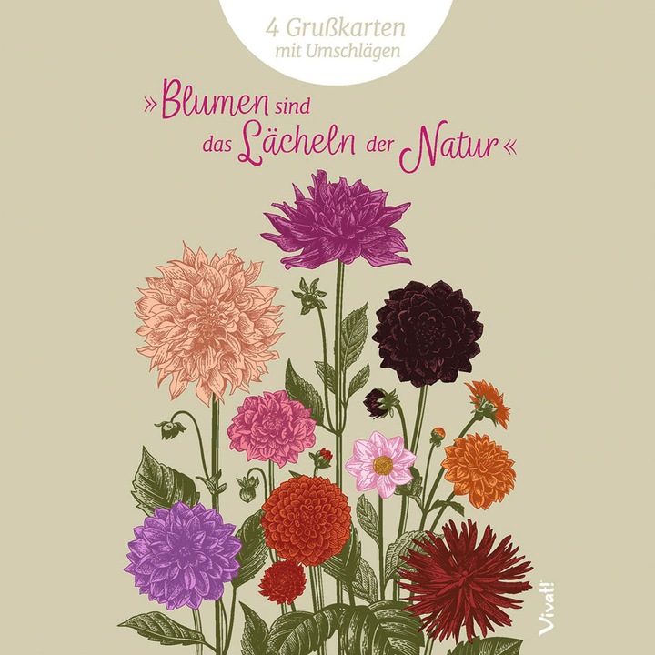 Produktbild 4er-Set Grusskarten »Blumen sind das Läc (4 Stk.)