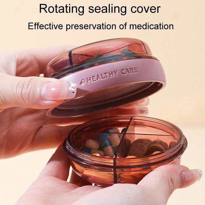 Actual product image König Design Mini Pillendose Organizer Medikamentenbox Pillenbox Tablettenbox Tablettendose