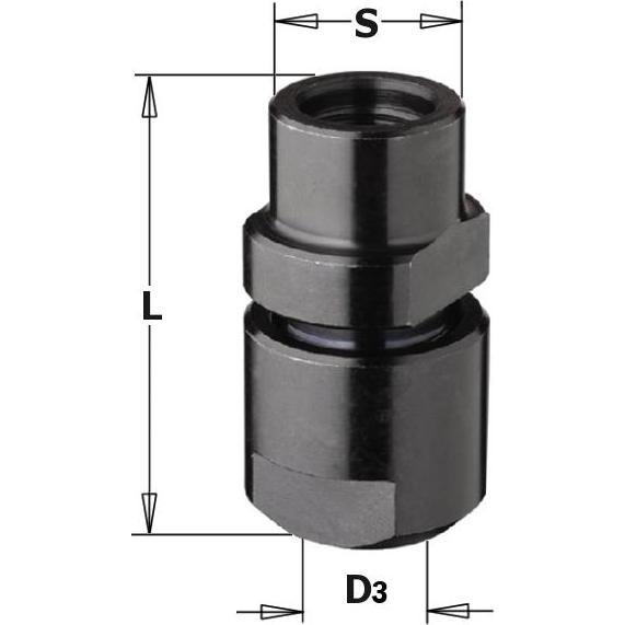 CMT, Punte per fresa, 796.100.00 Fräserschlitten für Fräsmaschine ØM10x1,5