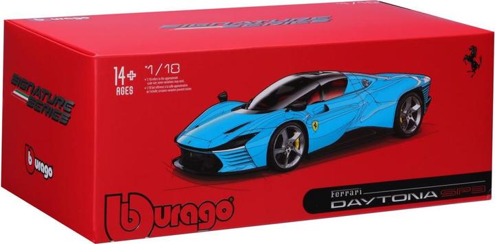 Actual product image Bburago Ferrari Signature Daytona SP3 1/18 blue