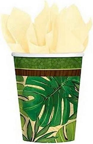 Produktbild Generic WegwerfTasse Island Palms Papier 8erPack (8 x)
