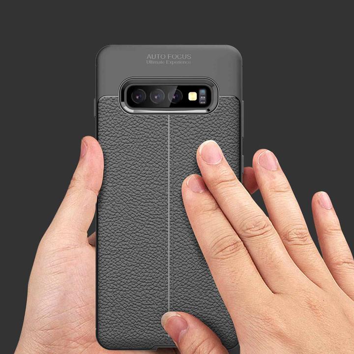 Produktbild Cadorabo TPU Cover Kunstleder Struktur (Samsung Galaxy S10)