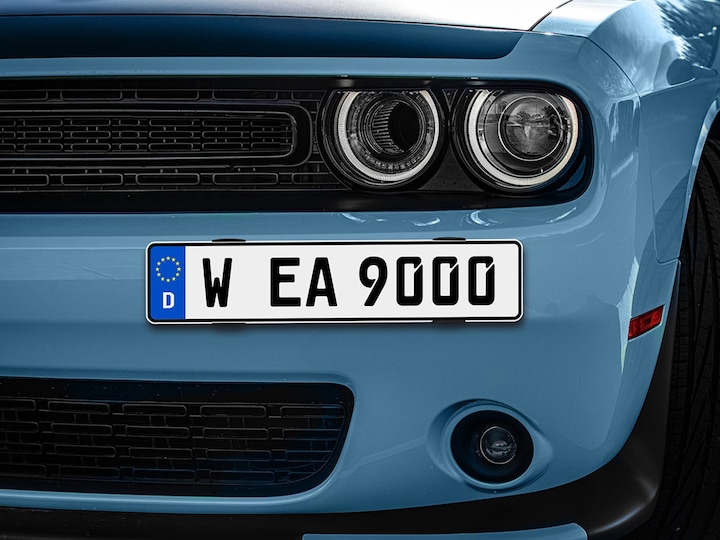 Actual product image Eufab licence plate holder (L x W x H) 2 x 16 x 27 cm (Front, Universal)